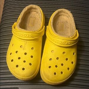 CROCS Kids Bright Yellow Slippers
